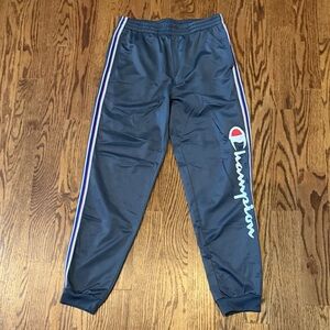 Champion logo Joggers with retro Side Stripes